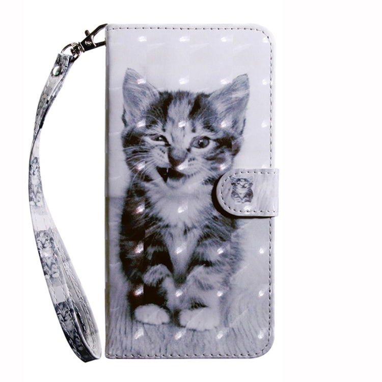 For Samsung Galaxy A35 5G 3D Painted Leather Phone Case(Smile Cat) - Galaxy Phone Cases by buy2fix | Online Shopping UK | buy2fix