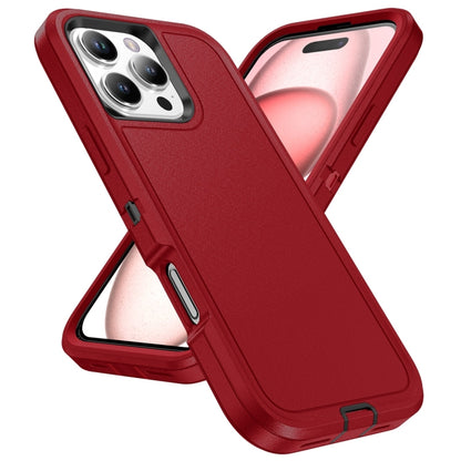 For iPhone 16 Pro Max Life Waterproof Rugged Phone Case(Red + Black) - iPhone 16 Pro Max Cases by buy2fix | Online Shopping UK | buy2fix