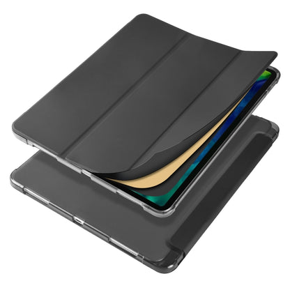 For iPad Air 13 2025 / 2024 / iPad Pro 12.9 (2020) / iPad Pro 12.9(2018) 3-folding Horizontal Flip PU Leather + Shockproof TPU Tablet Case with Holder & Pen Slot(Black) - iPad Pro 12.9 (2020) Cases by buy2fix | Online Shopping UK | buy2fix