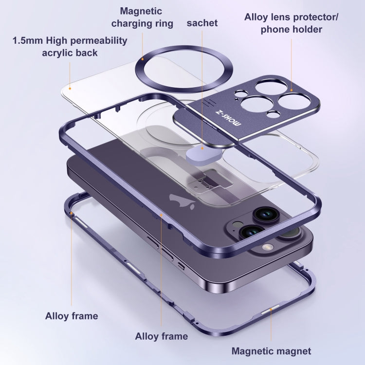 For iPhone 16 Pro Max Aromatherapy Holder Single-sided MagSafe Magnetic Phone Case(White) - iPhone 16 Pro Max Cases by buy2fix | Online Shopping UK | buy2fix