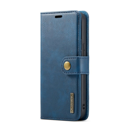 For iPhone 15 Plus DG.MING Crazy Horse Texture Detachable Magnetic Leather Phone Case(Blue) - iPhone 15 Plus Cases by DG.MING | Online Shopping UK | buy2fix