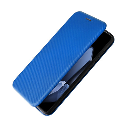 For OnePlus 13 Carbon Fiber Texture Flip Leather Phone Case(Blue) - OnePlus Cases by buy2fix | Online Shopping UK | buy2fix