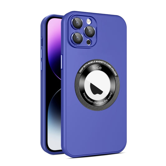 For iPhone 11 Pro Eagle Eye Lens CD Texture MagSafe Magnifier Phone Case(Dark Purple) - iPhone 11 Pro Cases by buy2fix | Online Shopping UK | buy2fix