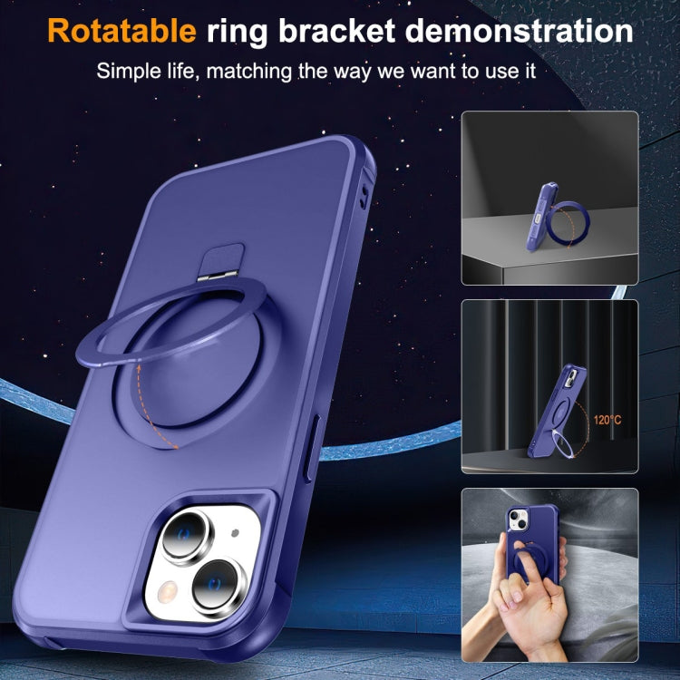 For iPhone 15 Plus MagSafe Magnetic Holder Phone Case(Klein Blue) - iPhone 15 Plus Cases by buy2fix | Online Shopping UK | buy2fix