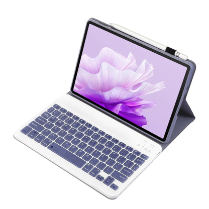 For Huawei MatePad Air 11.5 inch 2023 AH14 Lambskin Texture Ultra-thin Detachable Bluetooth Keyboard Leather Case(Purple) - Huawei Keyboard by buy2fix | Online Shopping UK | buy2fix