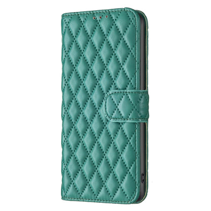 For Honor 100 Pro Diamond Lattice Wallet Flip Leather Phone Case(Green) - Honor Cases by buy2fix | Online Shopping UK | buy2fix