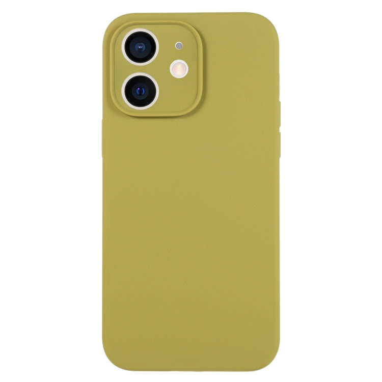 For iPhone 11 Pure Color Liquid Silicone Fine Pore Phone Case(Willow Green) - iPhone 11 Cases by buy2fix | Online Shopping UK | buy2fix