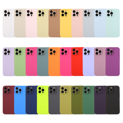 For iPhone 15 Pro Pure Color Liquid Silicone Fine Pore Phone Case(Mint Green) - iPhone 15 Pro Cases by buy2fix | Online Shopping UK | buy2fix