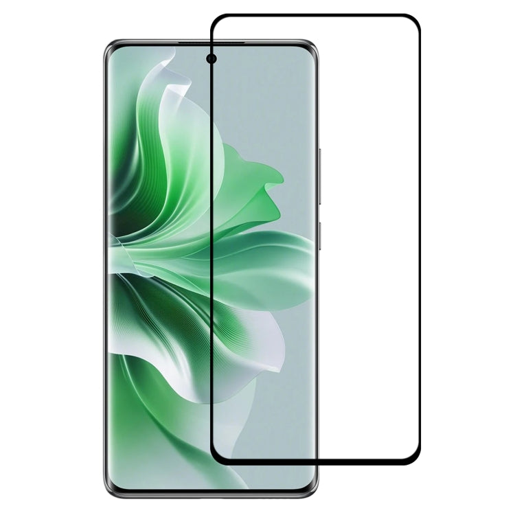 For OPPO Reno11 Pro Global 9H HD 3D Curved Edge Tempered Glass Film(Black) - Reno11 Pro Tempered Glass by buy2fix | Online Shopping UK | buy2fix