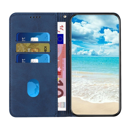 For Motorola Moto G Power 5G 2024 Diamond Splicing Skin Feel Magnetic Leather Phone Case(Blue) - Motorola Cases by buy2fix | Online Shopping UK | buy2fix