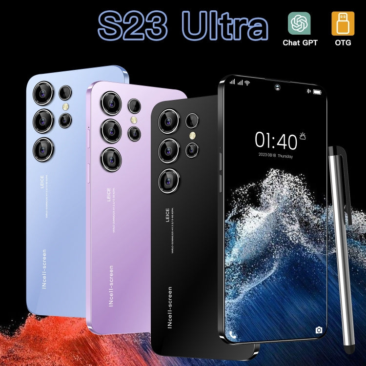 S23 Ultra / U19, 3GB+64GB, 6.53 inch Screen, Face ID & Side Fingerprint Identification, Android 9.1 MTK6753 Octa Core, Network: 4G, Dual SIM(Blue) -  by buy2fix | Online Shopping UK | buy2fix