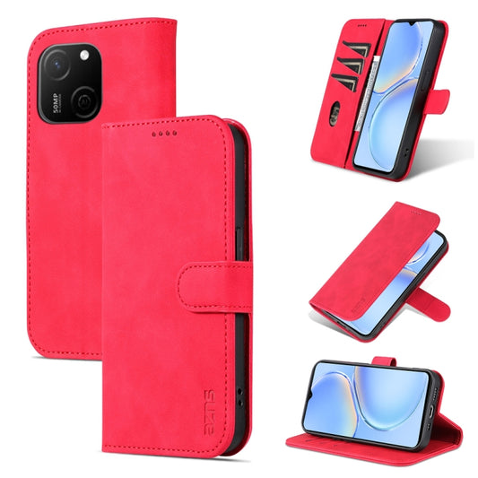 For Huawei Maimang A20 AZNS Skin Feel Calf Texture Flip Leather Phone Case(Red) - Huawei Cases by AZNS | Online Shopping UK | buy2fix