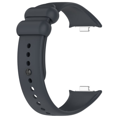 For Xiaomi Mi Band 8 Pro Solid Color Black Buckle Silicone Watch Band(Dark Grey) - Watch Bands by buy2fix | Online Shopping UK | buy2fix