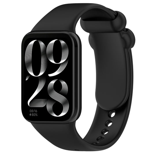 For Xiaomi Mi Band 8 Pro Solid Color Black Buckle Silicone Watch Band(Black) - Watch Bands by buy2fix | Online Shopping UK | buy2fix