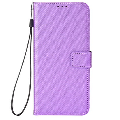 For Doogee X98 Diamond Texture Leather Phone Case(Purple) - Doogee Cases by buy2fix | Online Shopping UK | buy2fix