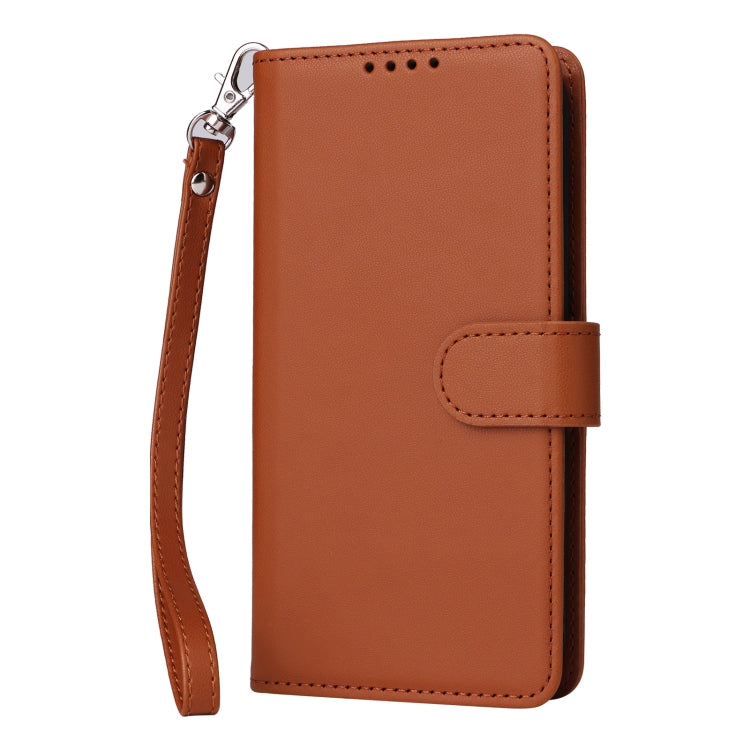 For iPhone 16 BETOPNICE BN-005 2 in 1 Detachable Imitate Genuine Leather Phone Case(Brown) - iPhone 16 Cases by BETOPNICE | Online Shopping UK | buy2fix