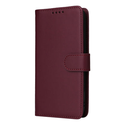 For Samsung Galaxy S24+ 5G BETOPNICE BN-005 2 in 1 Detachable Imitate Genuine Leather Phone Case(Wine Red) - Galaxy S24+ 5G Cases by BETOPNICE | Online Shopping UK | buy2fix