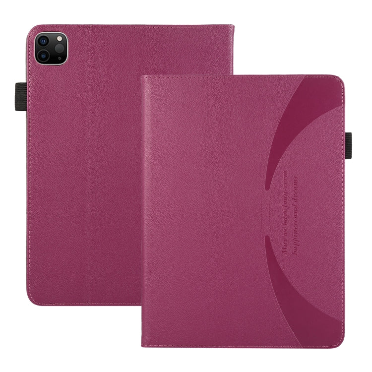 For iPad Pro 11 2024 Litchi Texture Leather Sucker Tablet Case(Purple) - iPad Pro 11 2024 Cases by buy2fix | Online Shopping UK | buy2fix