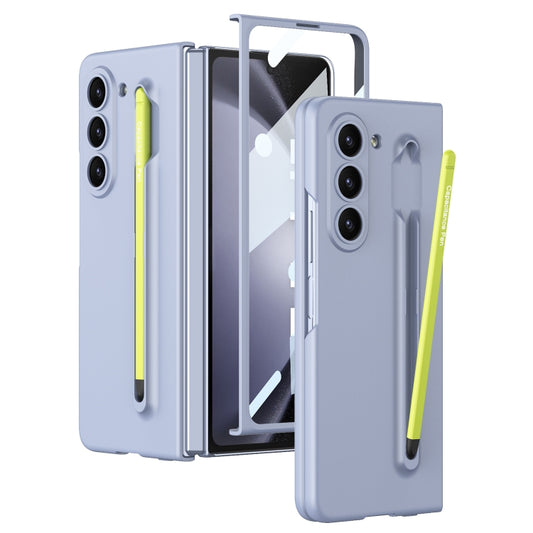 For Samsung Galaxy Z Fold5 5G GKK Integrated Ultra-thin PC Phone Case with Pen Slots, No Include Pen(Blue) - Galaxy Z Fold5 Cases by GKK | Online Shopping UK | buy2fix