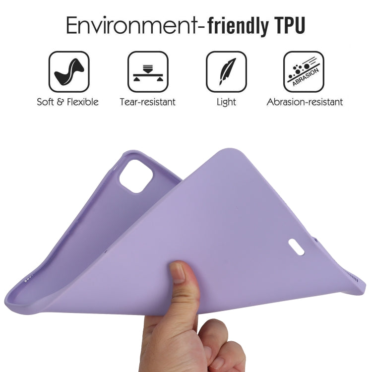 For iPad Air 11 2024 / 2025 Oil Spray Skin-friendly TPU Tablet Case(Purple) - iPad Air 11 2025 / 2024 Cases by buy2fix | Online Shopping UK | buy2fix