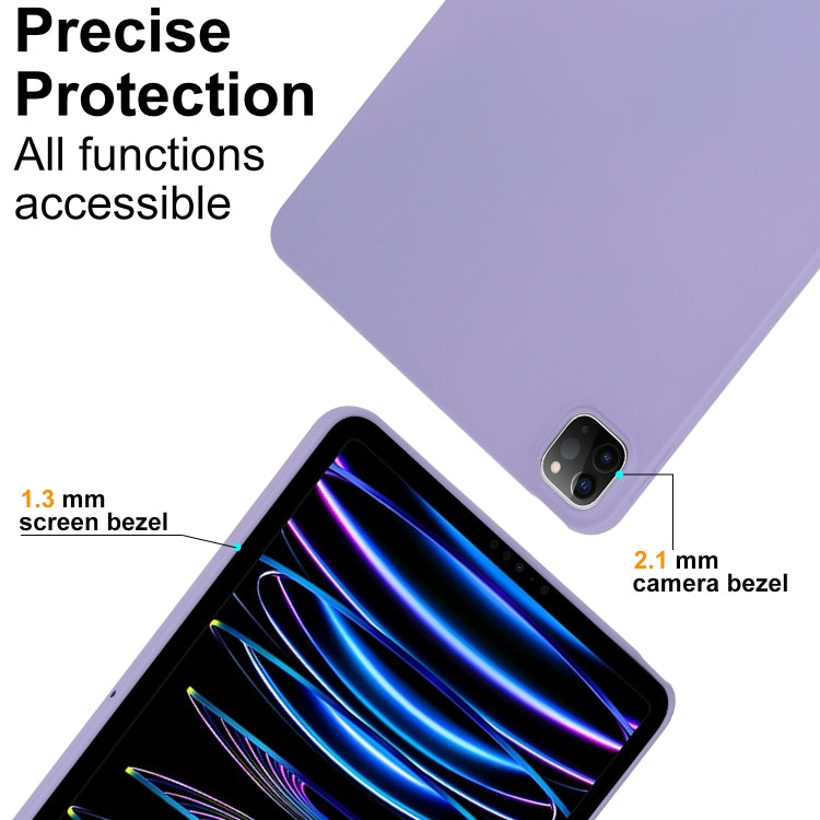 For iPad Air 11 2024 / 2025 Oil Spray Skin-friendly TPU Tablet Case(Purple) - iPad Air 11 2025 / 2024 Cases by buy2fix | Online Shopping UK | buy2fix