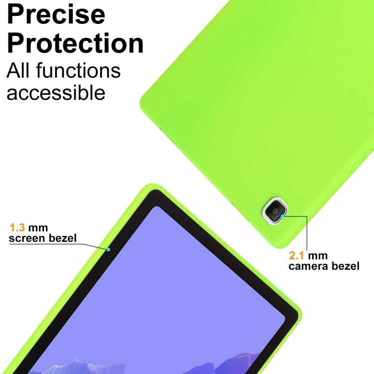 For Samsung Galaxy Tab S9 Oil Spray Skin-friendly TPU Tablet Case(Fluorescent Green) - Galaxy Tab S9 Cases by buy2fix | Online Shopping UK | buy2fix