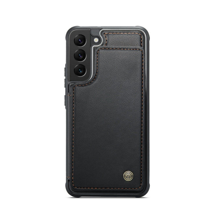 For Samsung Galaxy S21 5G CaseMe C22 Card Slots Holder RFID Anti-theft Phone Case(Black) - Galaxy S21 5G Cases by CaseMe | Online Shopping UK | buy2fix