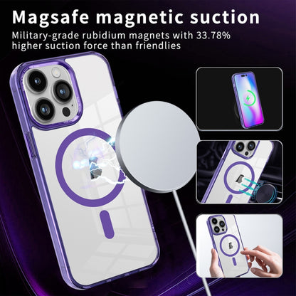 For iPhone 15 Ice Color Magnetic Series PC + Acrylic Magsafe Phone Case(Transparent) - iPhone 15 Cases by buy2fix | Online Shopping UK | buy2fix