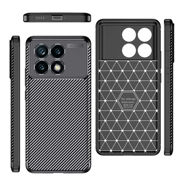 For Xiaomi Redmi K70 Pro Carbon Fiber Texture Shockproof TPU Phone Case(Black) - K70 Pro Cases by buy2fix | Online Shopping UK | buy2fix