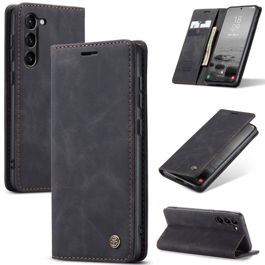 For Samsung Galaxy S24+ 5G CaseMe 013 Multifunctional Horizontal Flip Leather Phone Case(Black) - Galaxy S24+ 5G Cases by CaseMe | Online Shopping UK | buy2fix
