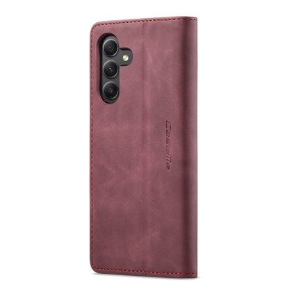 For Samsung Galaxy A15 5G CaseMe 013 Multifunctional Horizontal Flip Leather Phone Case(Wine Red) - Galaxy Phone Cases by CaseMe | Online Shopping UK | buy2fix