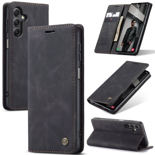 For Samsung Galaxy A15 5G CaseMe 013 Multifunctional Horizontal Flip Leather Phone Case(Black) - Galaxy Phone Cases by CaseMe | Online Shopping UK | buy2fix