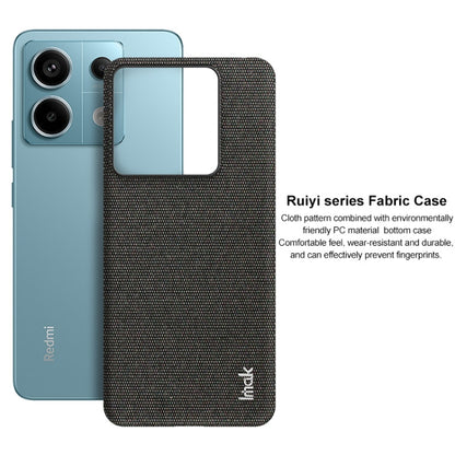 For Xiaomi Redmi Note 13 Pro 5G imak Ruiyi Series Cloth Texture PU + PC Phone Case(Dark Grey) - Note 13 Pro Cases by imak | Online Shopping UK | buy2fix
