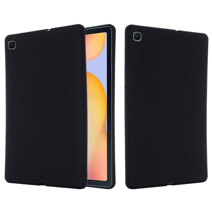 For Samsung Galaxy Tab S6 Lite 2024 Pure Color Liquid Silicone Shockproof Tablet Case(Black) - Other Galaxy Tab PC by buy2fix | Online Shopping UK | buy2fix