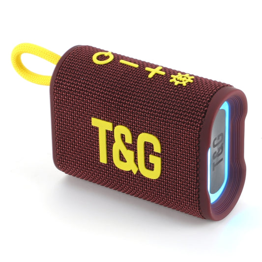 T&G TG396 Outdoor Portable Ambient RGB Light IPX7 Waterproof Bluetooth Speaker(Purple) - Waterproof Speaker by T&G | Online Shopping UK | buy2fix