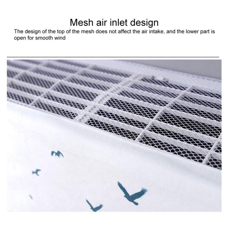 Do Not Take Dust-proof And Anti Direct Blowing Simple Wind Hanging Machine Air Conditioner Moon Cover, Size:Width 86 × Thickness 20 × Height 90cm(Round Leaf) - Dust Covers by buy2fix | Online Shopping UK | buy2fix