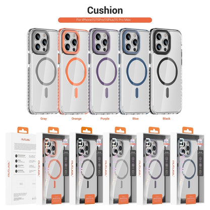 For iPhone 15 Pro Max Mutural Cushion Series MagSafe Magnetic Phone Case(Orange) - iPhone 15 Pro Max Cases by Mutural | Online Shopping UK | buy2fix