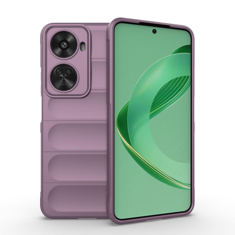 For Huawei nova 11 SE Magic Shield TPU + Flannel Phone Case(Purple) - Huawei Cases by buy2fix | Online Shopping UK | buy2fix