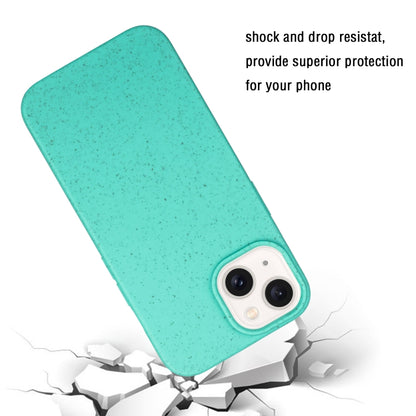 For iPhone 14 Wheat MagSafe Magnetic Straw Material + TPU Phone Case(Green) - iPhone 14 Cases by buy2fix | Online Shopping UK | buy2fix