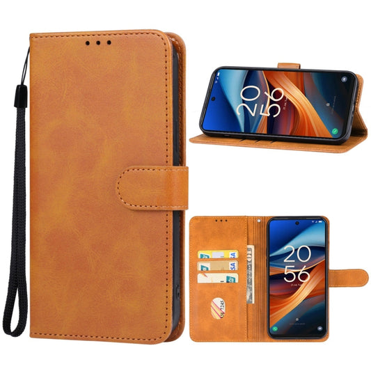 For TCL 50 XL 5G Leather Phone Case(Brown) - More Brand by buy2fix | Online Shopping UK | buy2fix