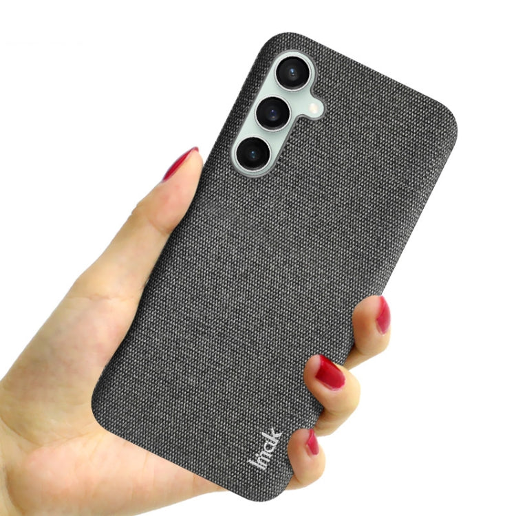 For Samsung Galaxy S23 FE 5G imak Ruiyi Series Cloth Texture PU + PC Phone Case(Dark Grey) - Galaxy S23 FE 5G Cases by imak | Online Shopping UK | buy2fix