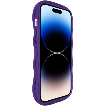 For iPhone 14 Pro IMAK Wave Bubble Soft Shockproof Phone Case(Purple) - iPhone 14 Pro Cases by imak | Online Shopping UK | buy2fix