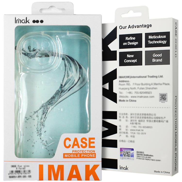 For iPhone 15 Pro Max IMAK Wave Bubble Soft Shockproof Phone Case(Transparent) - iPhone 15 Pro Max Cases by imak | Online Shopping UK | buy2fix