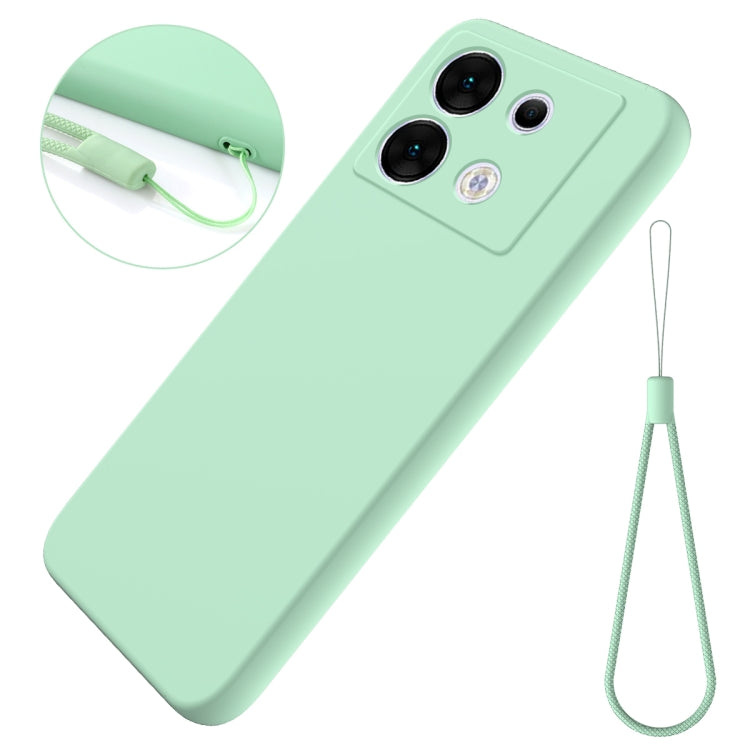 For Infinix Zero 30 5G Solid Color Liquid Silicone Dropproof Full Coverage Protective Case(Green) - Infinix Cases by buy2fix | Online Shopping UK | buy2fix