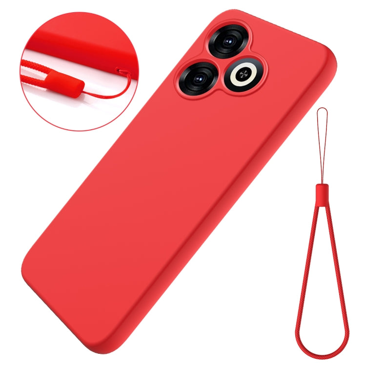 For Infinix Smart 8 Solid Color Liquid Silicone Dropproof Full Coverage Protective Case(Red) - Infinix Cases by buy2fix | Online Shopping UK | buy2fix