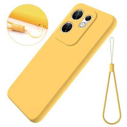 For Infinix Zero 30 4G Solid Color Liquid Silicone Dropproof Full Coverage Protective Case(Yellow) - Infinix Cases by buy2fix | Online Shopping UK | buy2fix