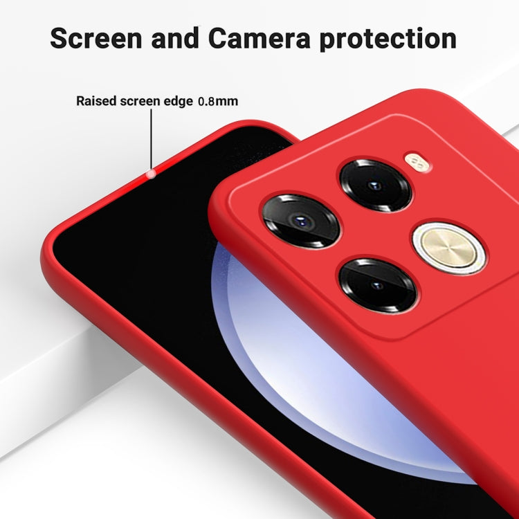 For Infinix Note 40 Pro 5G / 40 Pro+ 5G Solid Color Liquid Silicone Dropproof Full Coverage Protective Case(Red) - Infinix Cases by buy2fix | Online Shopping UK | buy2fix