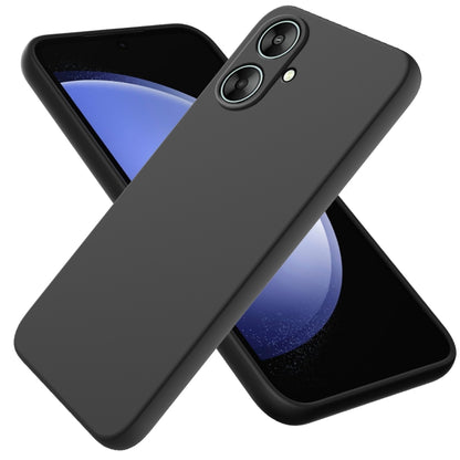 For Xiaomi Poco M6 5G/Redmi 13C 5G/13R 5G Solid Color Liquid Silicone Dropproof Full Coverage Phone Case(Black) - 13C Cases by buy2fix | Online Shopping UK | buy2fix