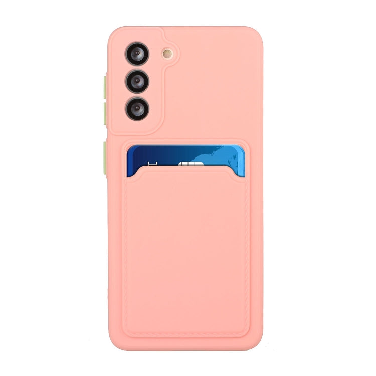 For Samsung Galaxy S24+ / S25+ Card Slot Design Shockproof TPU Phone Case(Pink) - Galaxy S24+ 5G Cases by buy2fix | Online Shopping UK | buy2fix