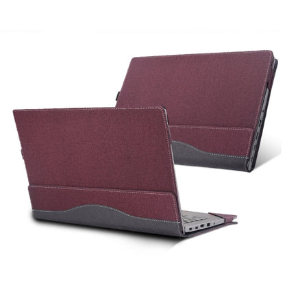 For Lenovo ThinkPad E15 Gen 4 Laptop Leather Anti-Fall Protective Case(Wine Red) - 15.6 - 17 inch by buy2fix | Online Shopping UK | buy2fix